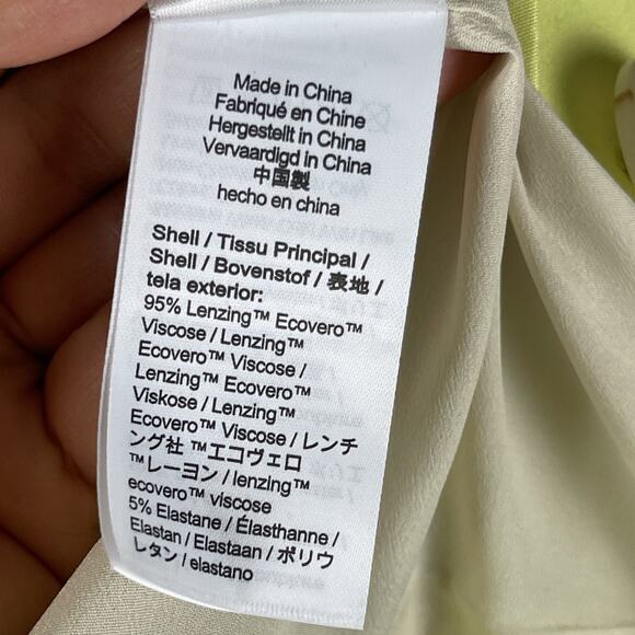 J Crew Cropped Drapey Twill Blazer Womens 6 Light Kiwi Stretch Preppy Career NEW - Picture 8 of 16